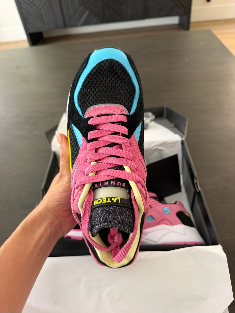 L.A. Gear Pink, Black & Blue Women's Fashion Sneaker